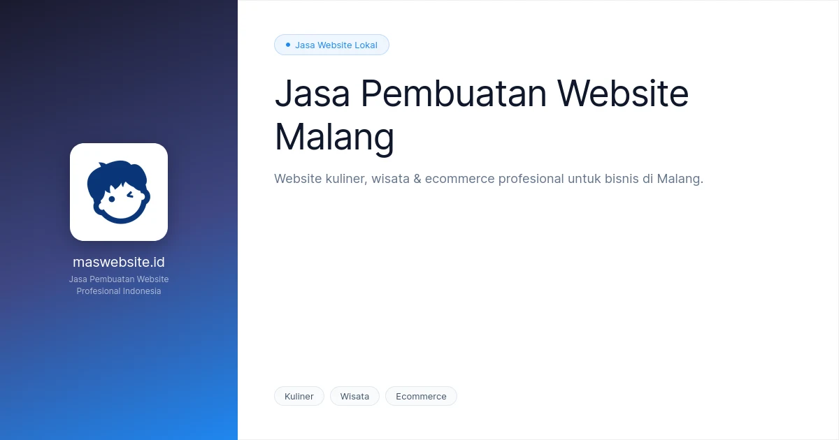 Jasa Pembuatan Website Malang | Toko Online & Ecommerce Profesional