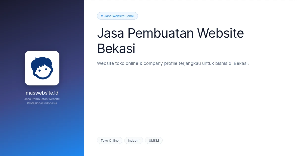 Jasa Pembuatan Website Bekasi | Toko Online & Ecommerce Profesional