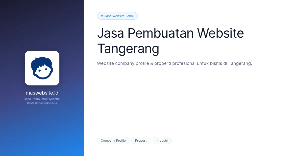 Jasa Pembuatan Website Tangerang | Toko Online & Ecommerce Profesional