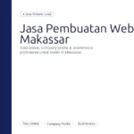 Jasa Pembuatan Website Makassar | Toko Online & Ecommerce Profesional