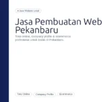 Jasa Pembuatan Website Pekanbaru | Toko Online & Ecommerce Profesional